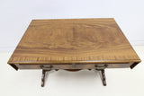 Bevan Funnell Reprodux Vintage Mahogany Drop leaf Extendable Table with Drawers