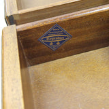 Bevan Funnell Reprodux Vintage Mahogany Drop leaf Extendable Table with Drawers