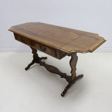 Bevan Funnell Reprodux Vintage Mahogany Drop leaf Extendable Table with Drawers