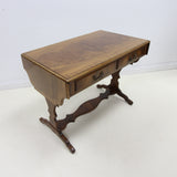 Bevan Funnell Reprodux Vintage Mahogany Drop leaf Extendable Table with Drawers