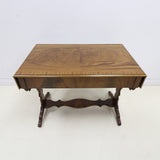 Bevan Funnell Reprodux Vintage Mahogany Drop leaf Extendable Table with Drawers