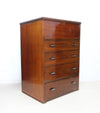 Large Art Deco Mahogany Secretaire Chest Of Drawers