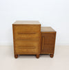 Art Deco Small 2 Drawer Chest Of Drawers