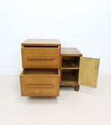 Art Deco Small 2 Drawer Chest Of Drawers