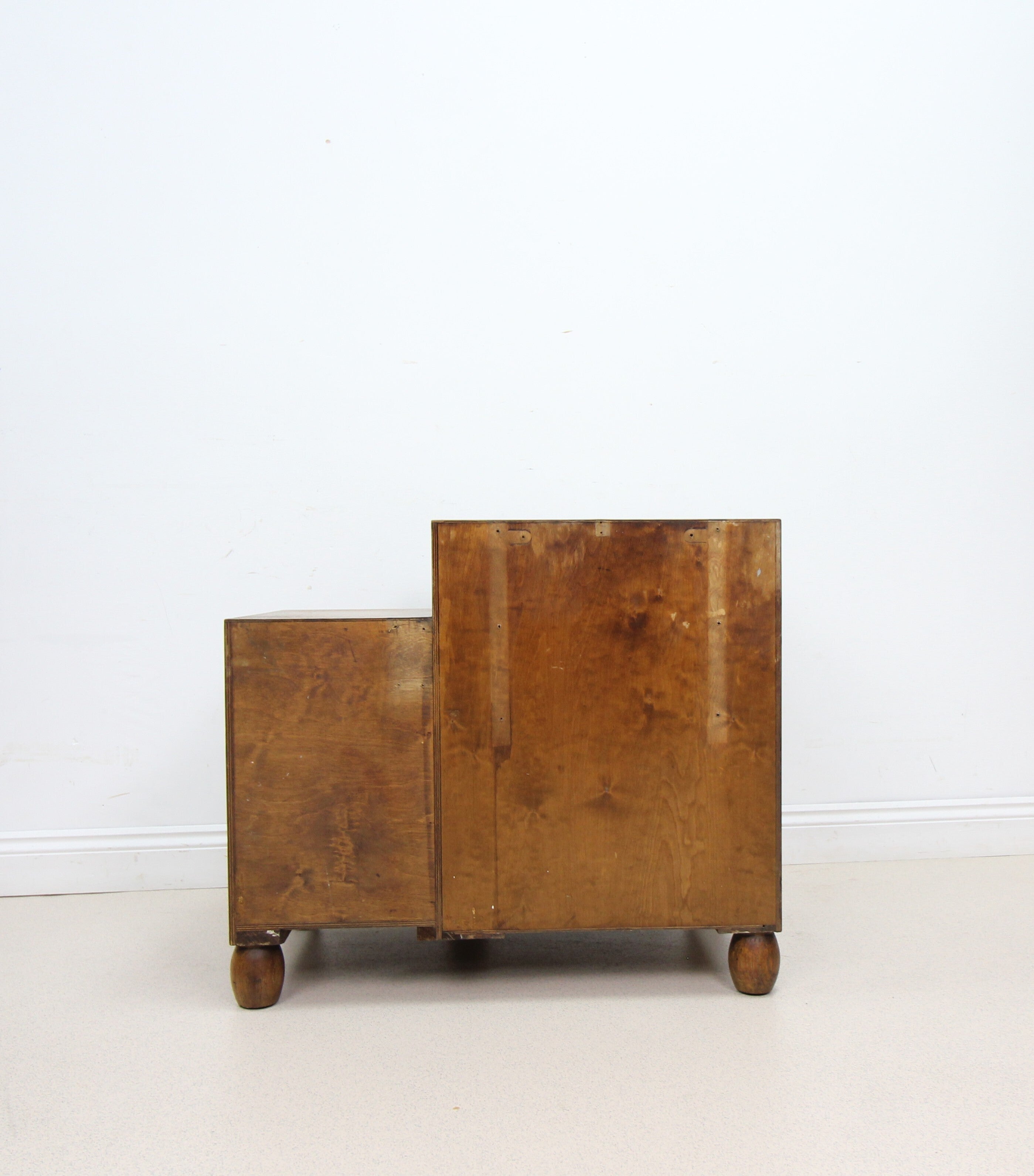 Art Deco Small 2 Drawer Chest Of Drawers