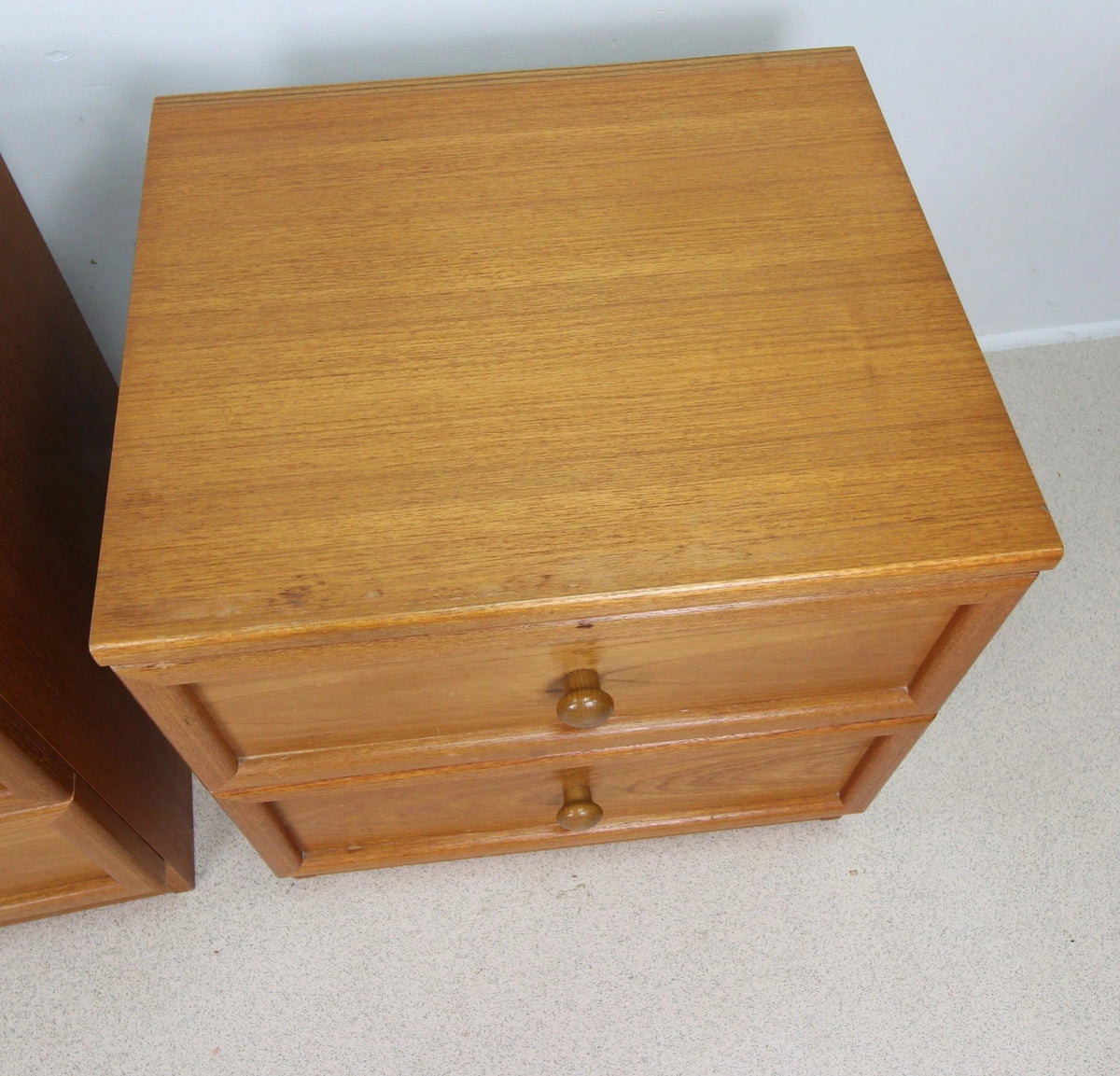Mid century Pair Of G Plan Teak Bedside Cabinets