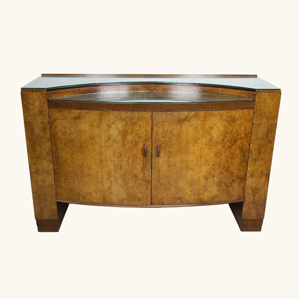 A Rare John Walker & Sons Scottish Art Deco Walnut Veneered Sideboard