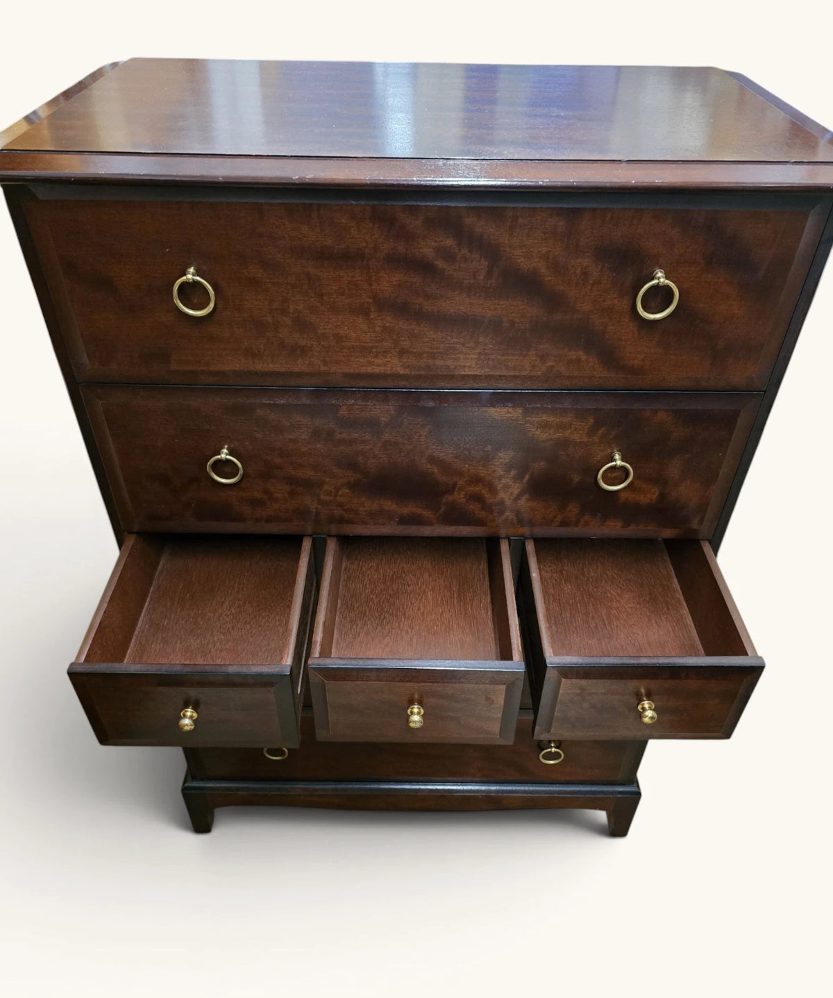 Pair of French Style Rustic Solid Wood Tallboy Chest Of Drawers