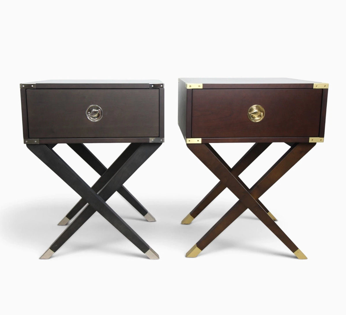 And So To Bed London Non Matching Set of 2 Greenwich Side Bedside Cabinets