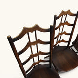 Vintage Mid Century Set of 4 Ercol 496 Batwing Dining Chairs