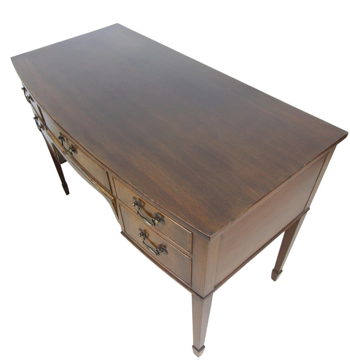 Vintage Hall Console Writing Table With 5 Drawers