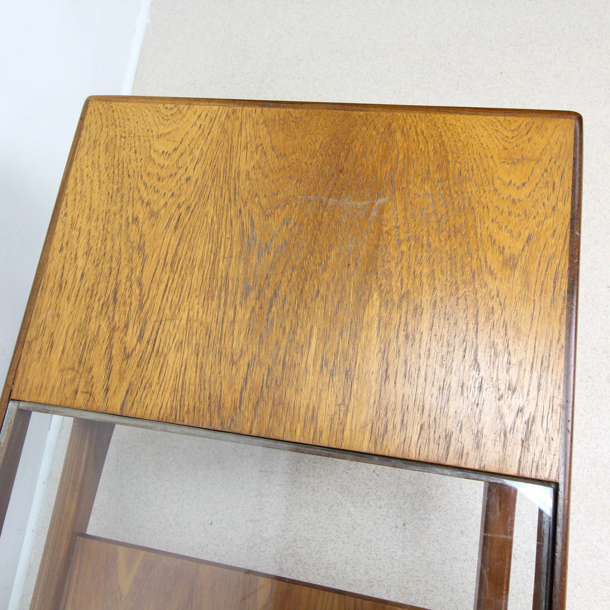 Mid century G Plan Fresco Teak and Glass Two-tier Coffee Table
