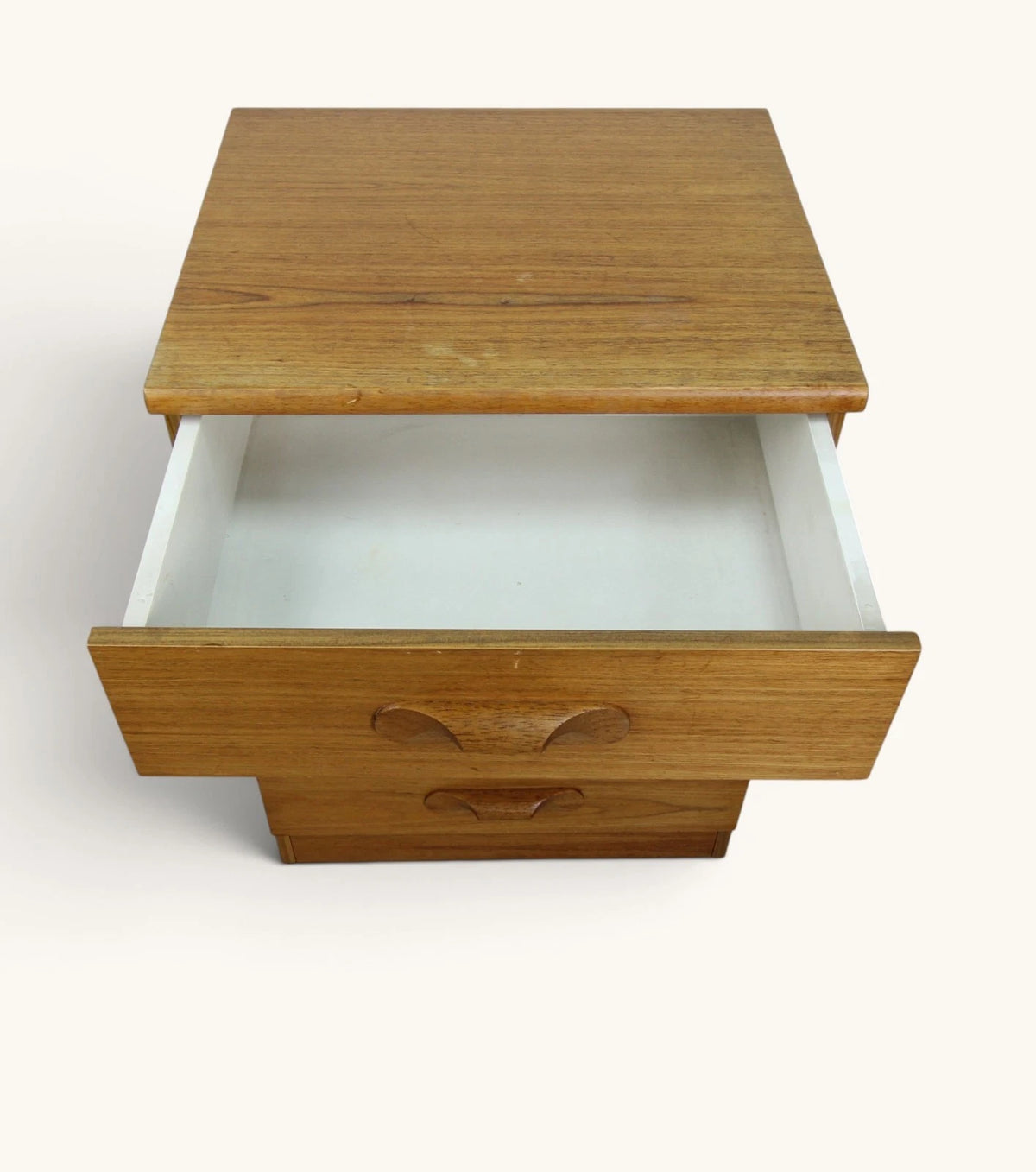 Mid century Teak Austinsuite Bedside Cabinet With 4 Drawers