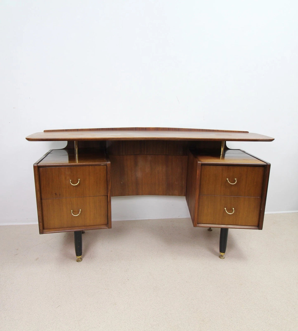 Mid-century retro vintage Curved floating-top desk by E Gomme G-Plan
