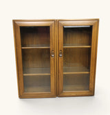 Pair of Ercol 819 Golden Dawn Small Cabinets / Bookcase Display unit