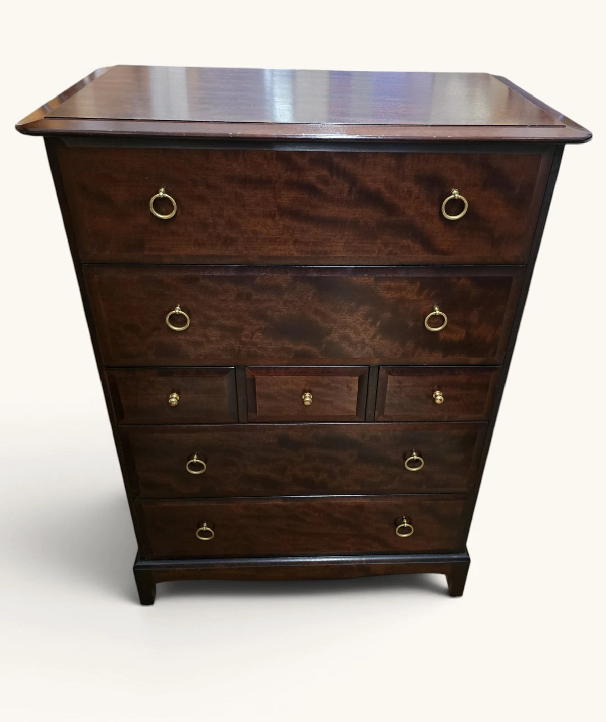 Pair of French Style Rustic Solid Wood Tallboy Chest Of Drawers