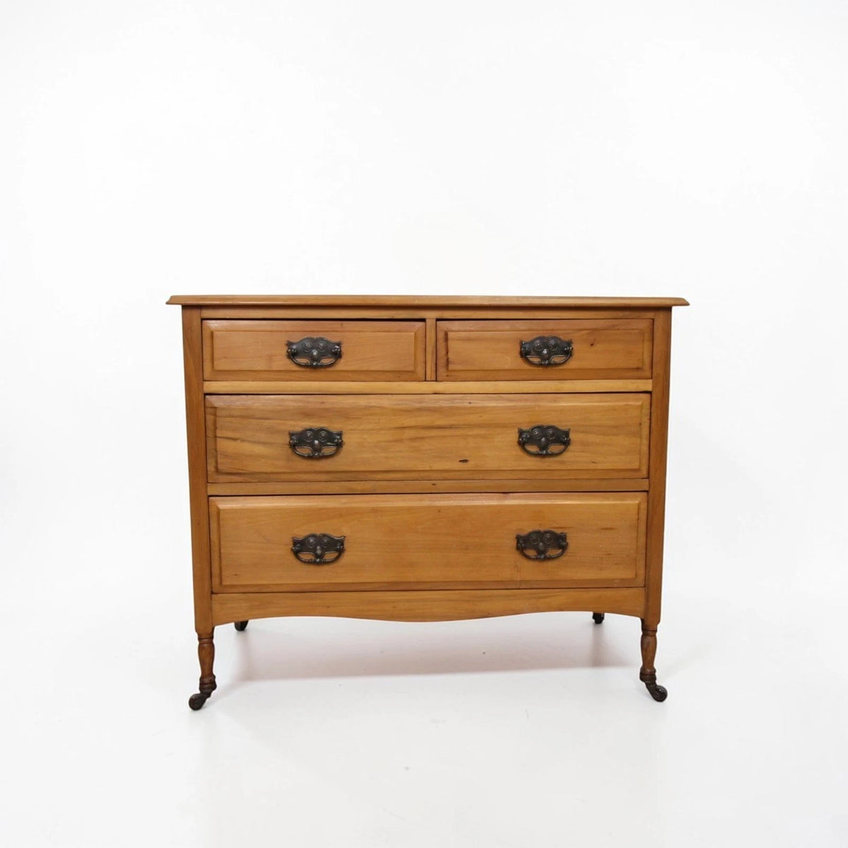 Vintage Satinwood 4 Drawer Chest of Drawers