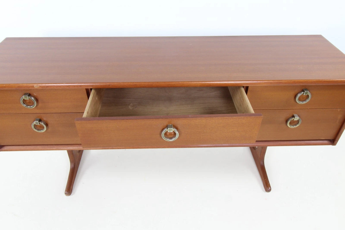 Mid Century Austinsuite Teak 6 Drawer Sideboard