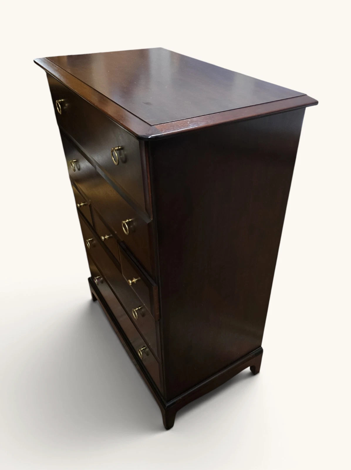 Pair of French Style Rustic Solid Wood Tallboy Chest Of Drawers