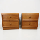 Mid century Pair Of G Plan Teak Bedside Cabinets