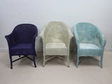 Set of 1 Lloyd Loom Lusty Chair and 3 other Lloyd Loom style Chairs - 4 in all