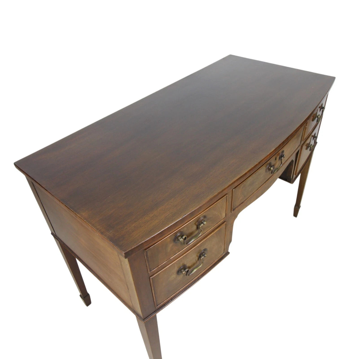 Vintage Hall Console Writing Table With 5 Drawers