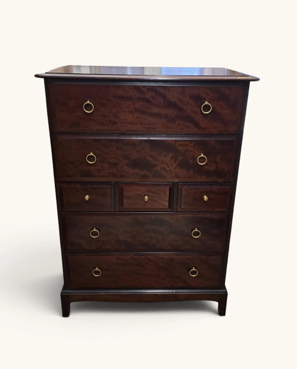 Pair of French Style Rustic Solid Wood Tallboy Chest Of Drawers