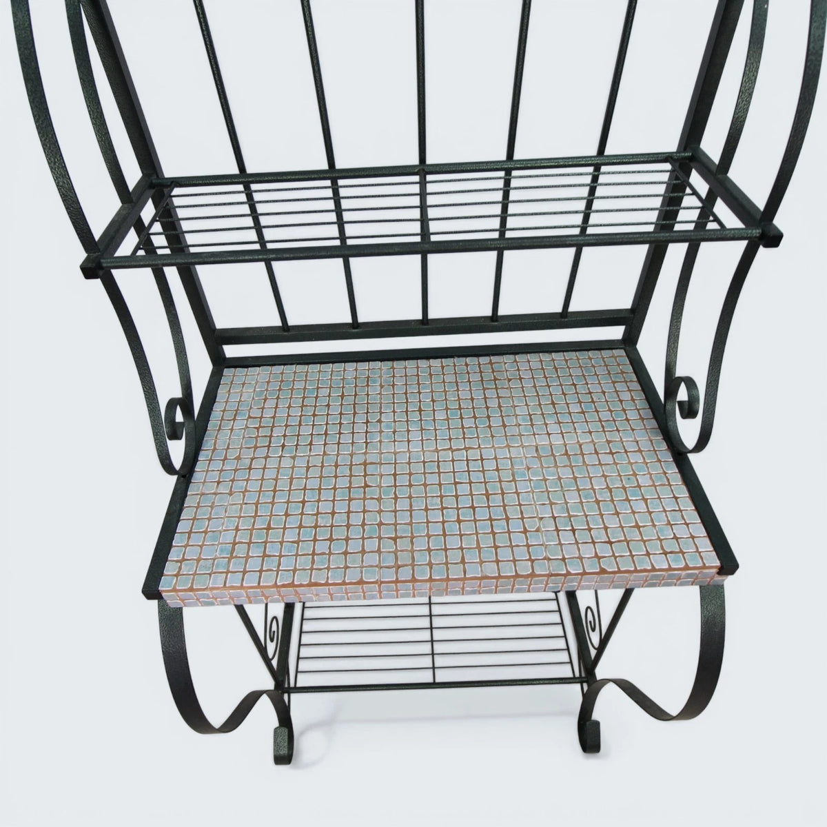A French Style Wrought Iron Shelving Unit / Whatnot
