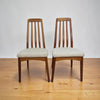 Pair of Benny Linden Danish inspired Teak Dining Chairs - Set of 2
