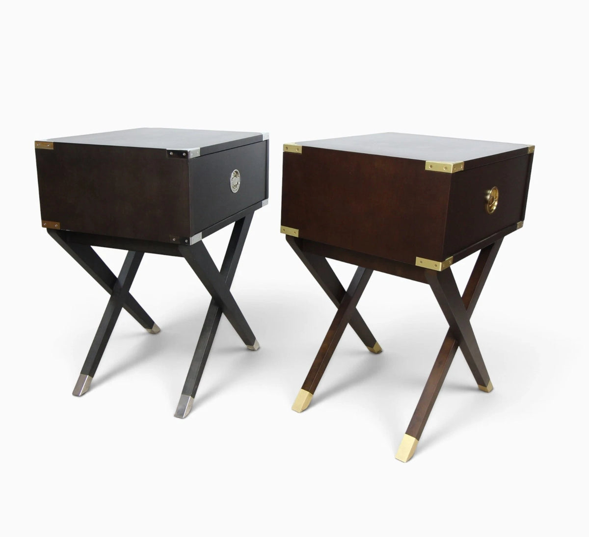 And So To Bed London Non Matching Set of 2 Greenwich Side Bedside Cabinets