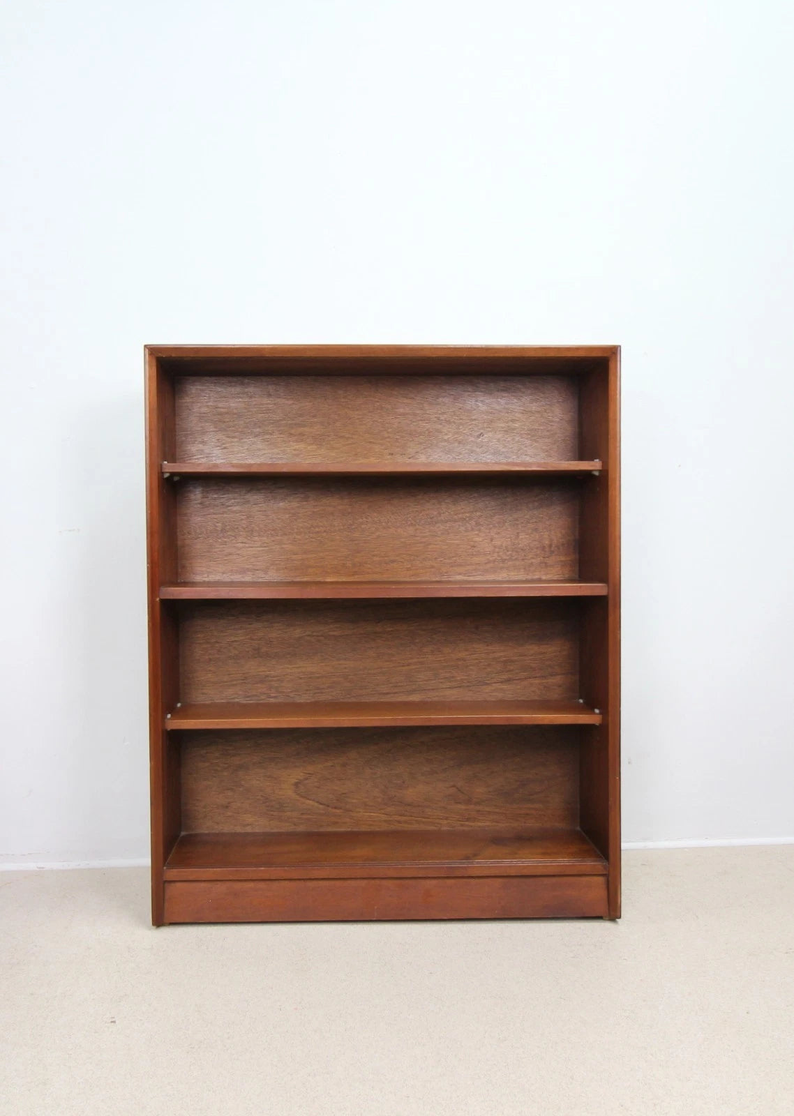 Vintage Teak Sliding Glass Door Bookcase by Herbert E Gibbs