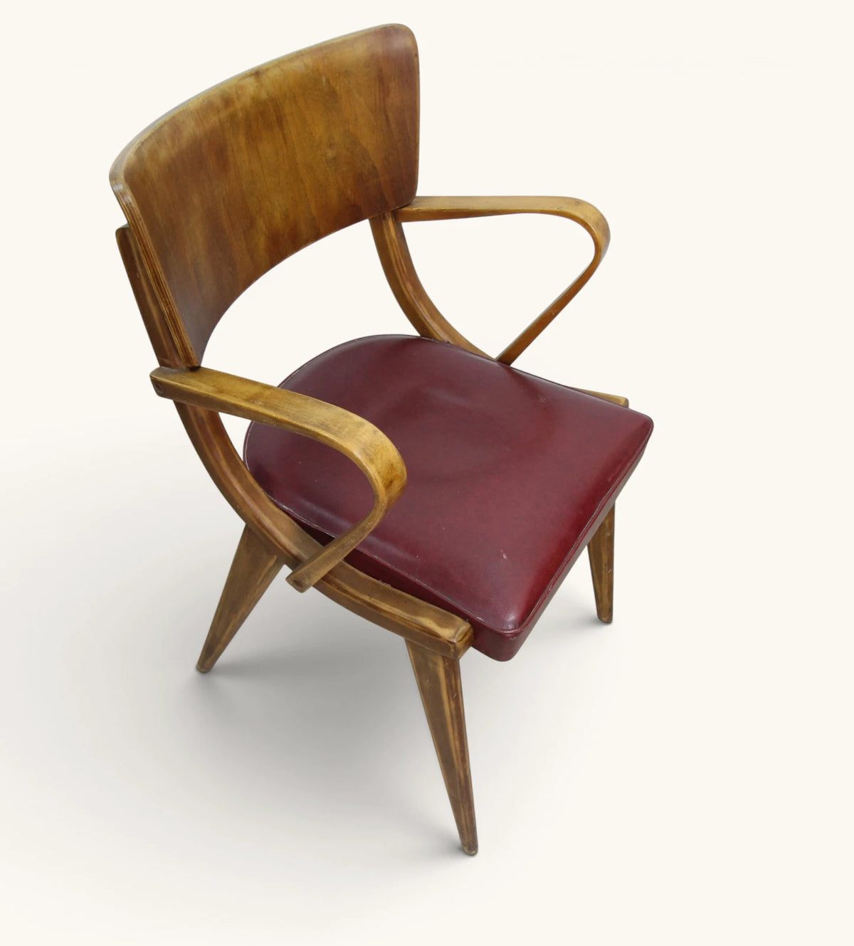 Mid Century Ben Stoe Dining / All Purpose Carver Chair with Arms - Vintage Retro
