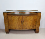 A Rare John Walker & Sons Scottish Art Deco Walnut Veneered Sideboard