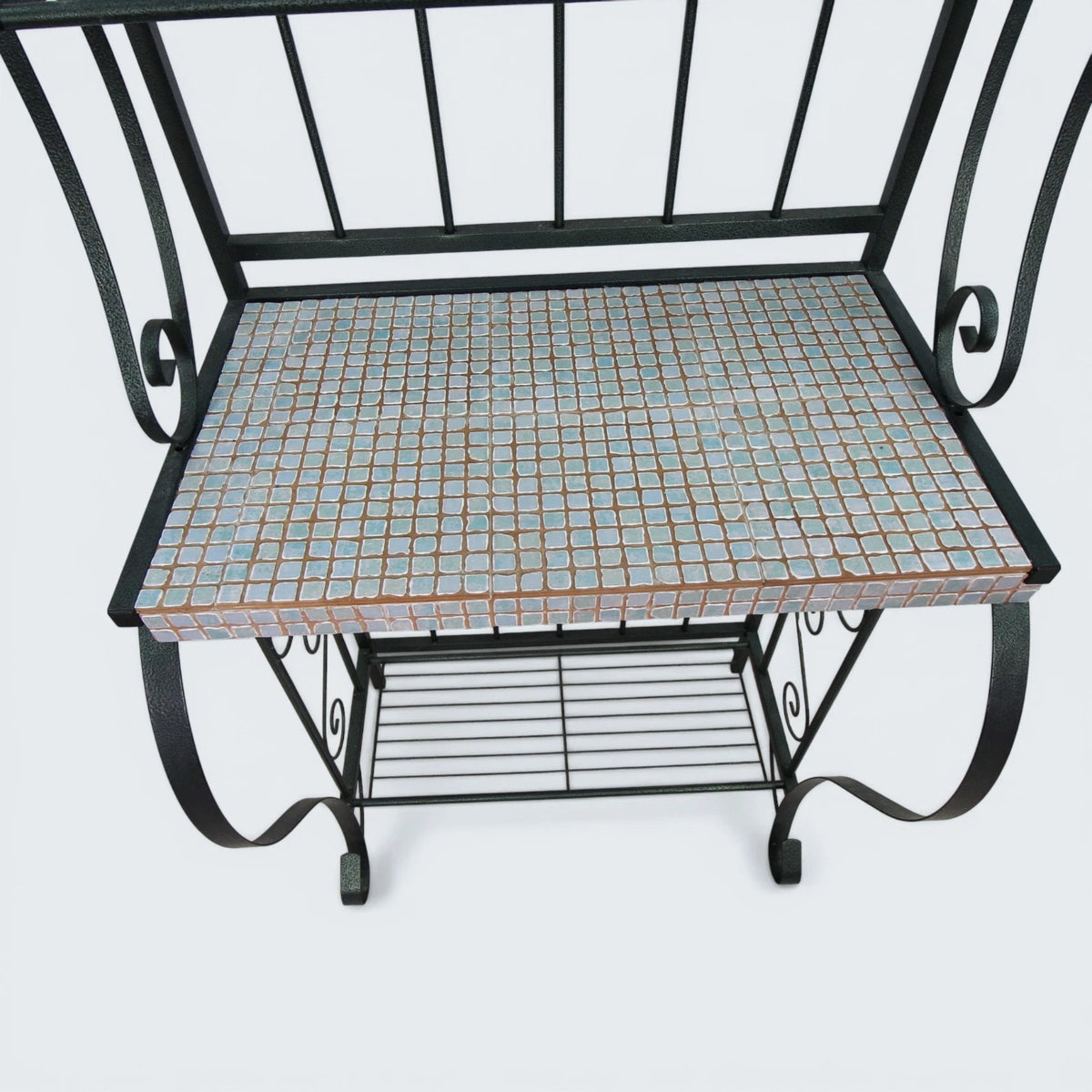 A French Style Wrought Iron Shelving Unit / Whatnot