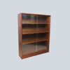 Vintage Teak Sliding Glass Door Bookcase by Herbert E Gibbs