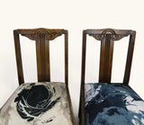 Rare Vintage Ercol Old Colonial Edwardian Style Dining Chairs - Set of 4