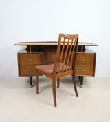 Mid-century retro vintage Curved floating-top desk by E Gomme G-Plan