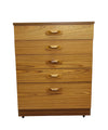 Mid Century Austinsuite 5 Drawer Tallboy Chest of Drawers
