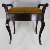 Solid Wood Vintage Piano Stool - Upholstered Lift Up Seat with Storage