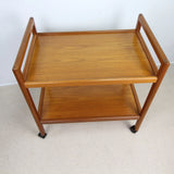 A Danish Teak Cake Cocktail Tea Drinks Serving Trolley Bar Station