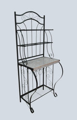 A French Style Wrought Iron Shelving Unit / Whatnot