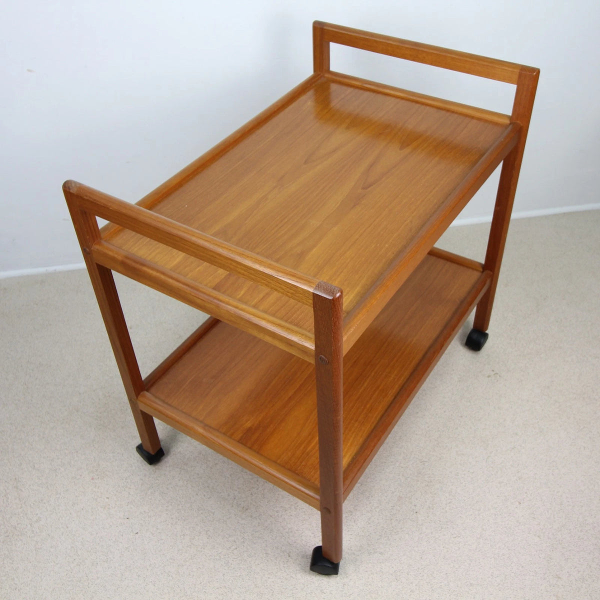 A Danish Teak Cake Cocktail Tea Drinks Serving Trolley Bar Station
