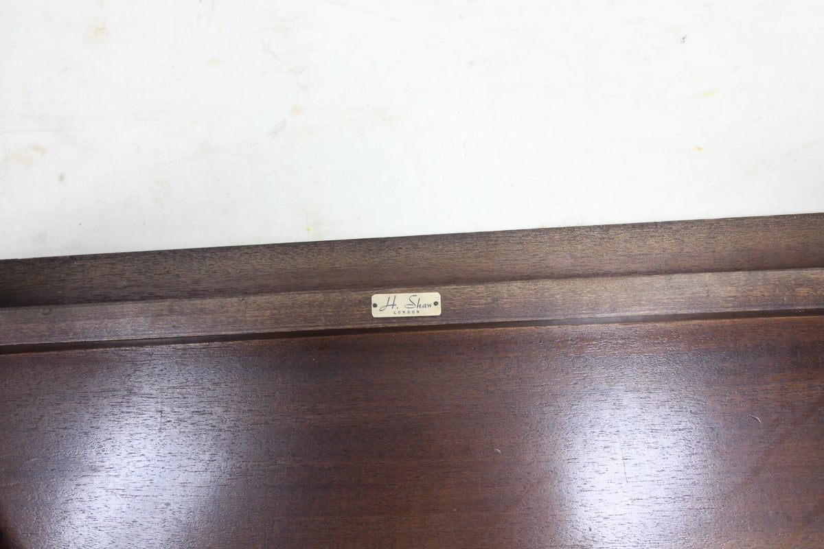 Vintage Mahogany Demi Lune Side Console Table By H. Shaw London