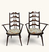 Vintage 1960s Pair of Ercol 496 BATWING Carver Dining Chairs. Mid Century