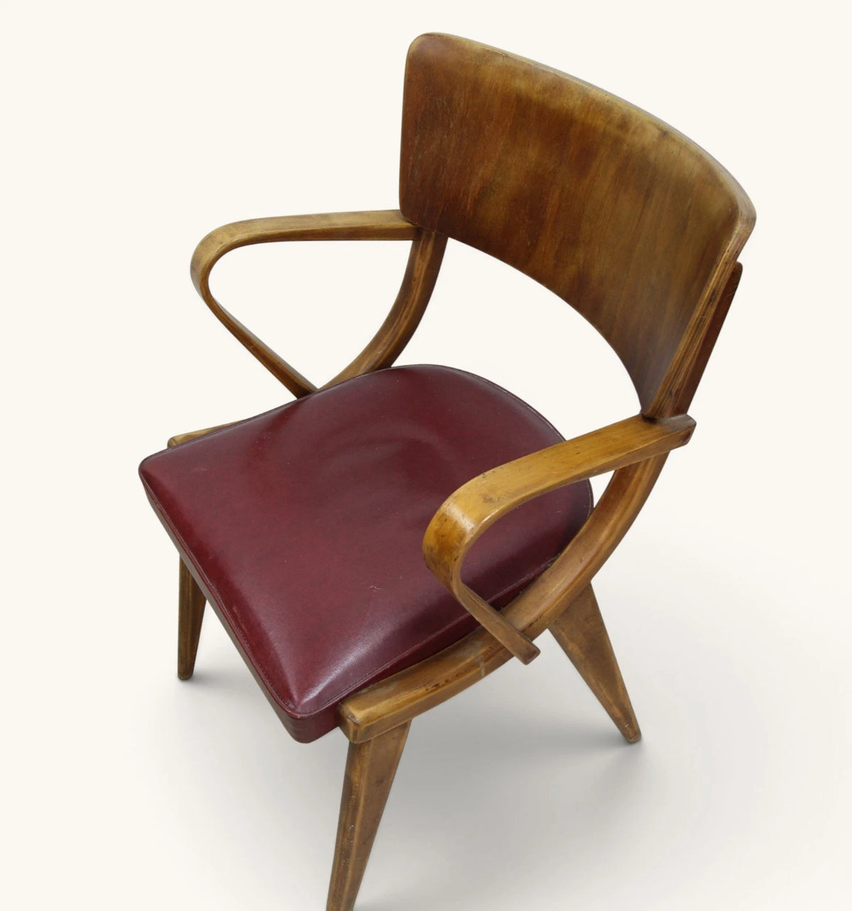 Mid Century Ben Stoe Dining / All Purpose Carver Chair with Arms - Vintage Retro
