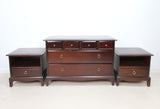 Vintage Stag Bedroom Set Chest Of Drawers And Bedsides