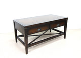 Laura Ashley Attribute 2 Drawer Coffee Table In Dark Chestnut