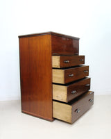 Large Art Deco Mahogany Secretaire Chest Of Drawers