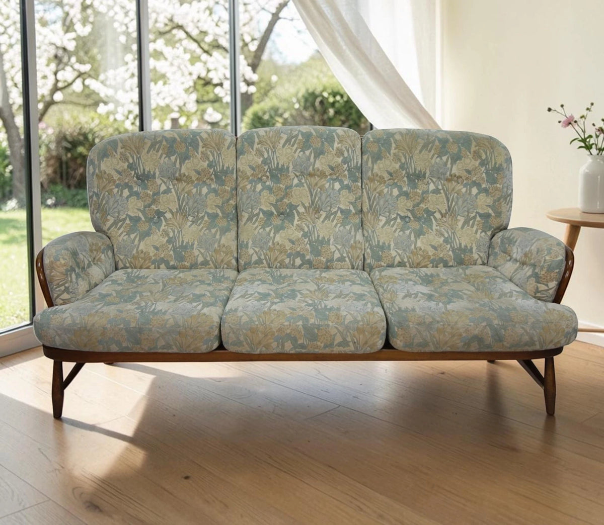Vintage Ercol Jubilee 3 Seater Sofa in Golden Dawn