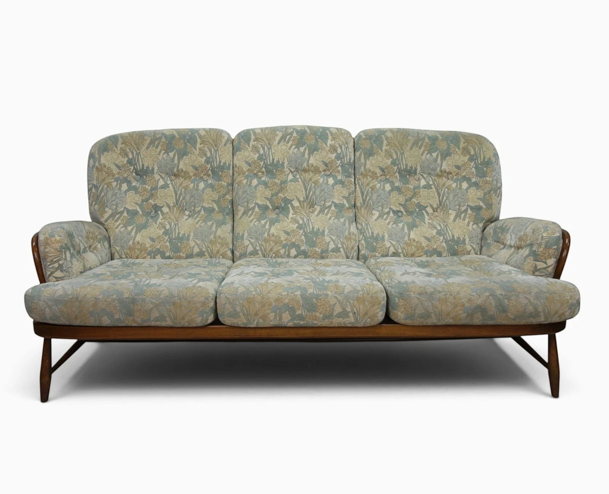 Vintage Ercol Jubilee 3 Seater Sofa in Golden Dawn